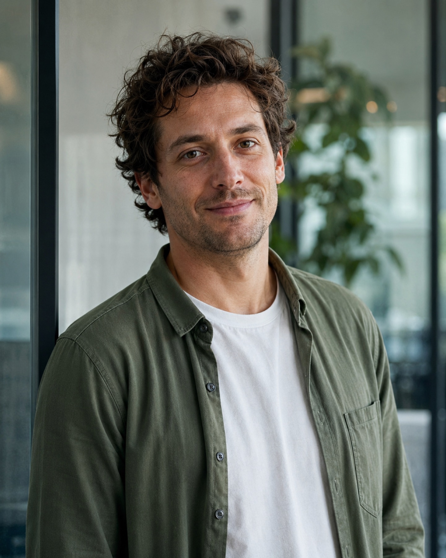 Portrait eines Mannes für die Vergleichskarte.